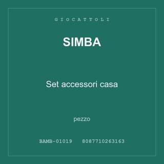Simba Set accessori casa — conf. 12 pz
