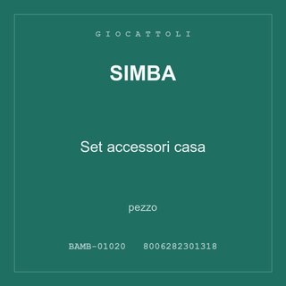 Simba Set accessori casa — conf. 24 pz