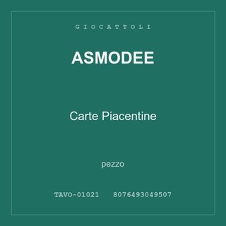 Asmodee Carte Piacentine — pezzo