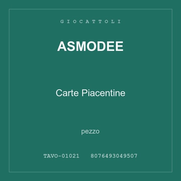 Asmodee Carte Piacentine — pezzo