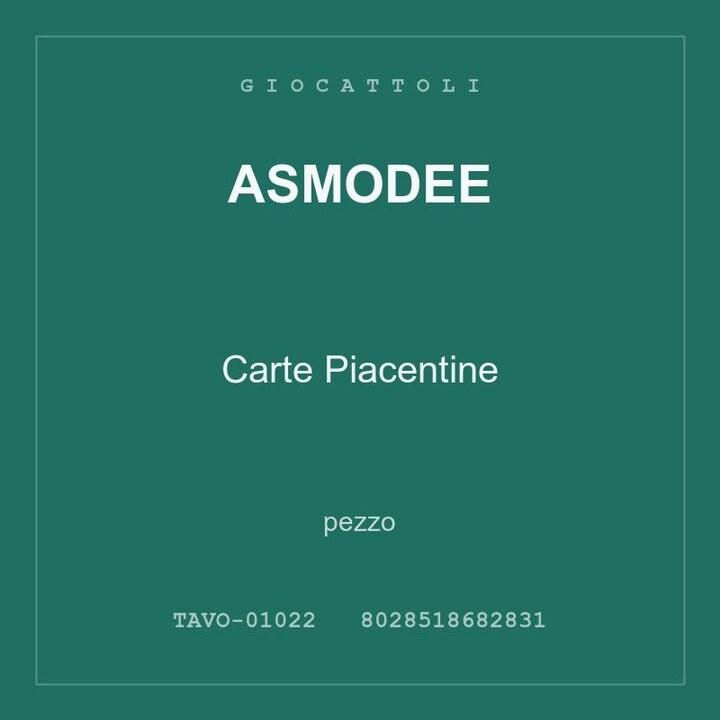 Asmodee Carte Piacentine — conf. 2 pz
