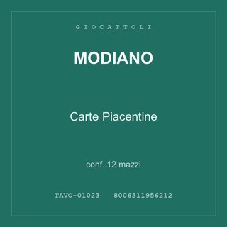 Modiano Carte Piacentine — conf. 12 mazzi