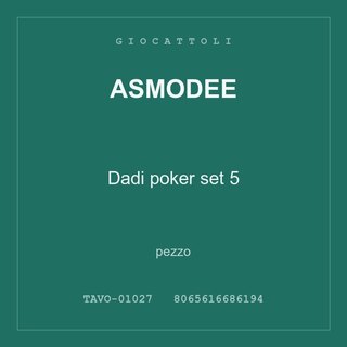 Asmodee Dadi poker set 5 — pezzo
