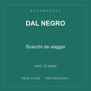 Dal Negro Scacchi da viaggio — conf. 6 mazzi