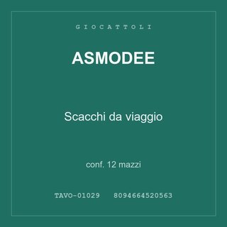 Asmodee Scacchi da viaggio — conf. 12 mazzi