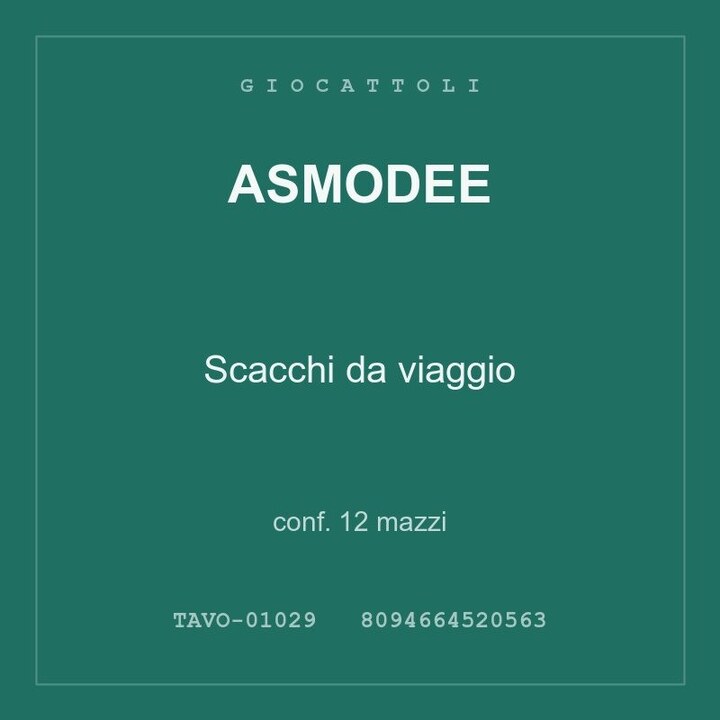 Asmodee Scacchi da viaggio — conf. 12 mazzi