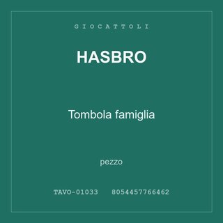 Hasbro Tombola famiglia — pezzo