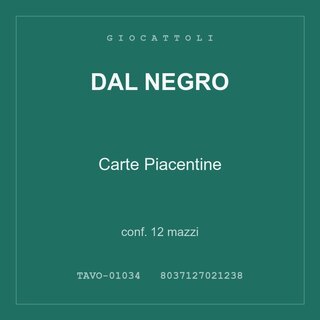 Dal Negro Carte Piacentine — conf. 12 mazzi