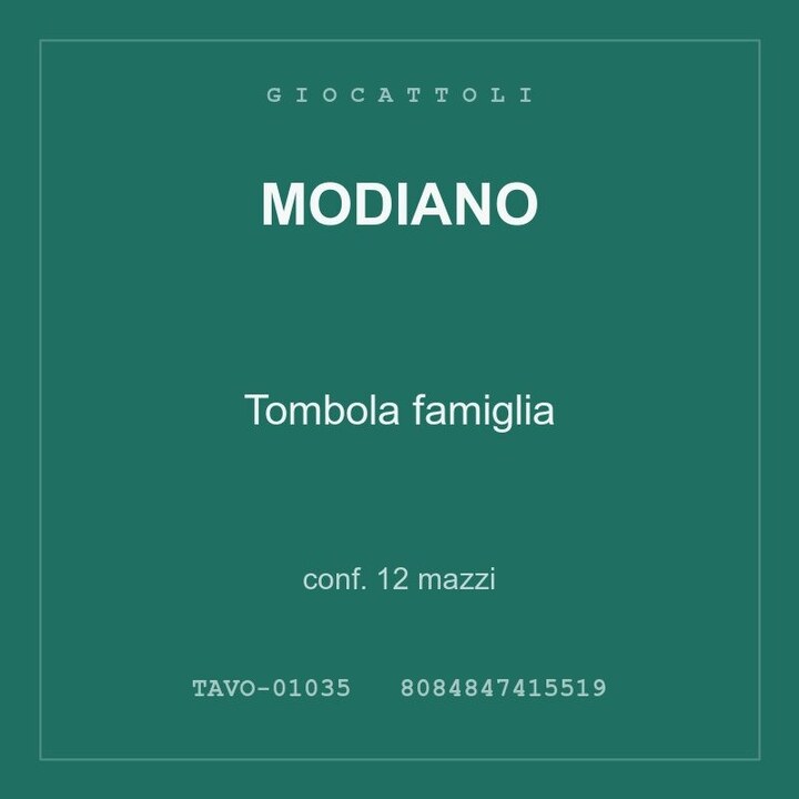 Modiano Tombola famiglia — conf. 12 mazzi