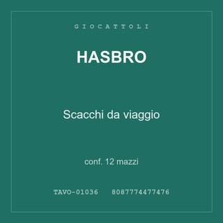 Hasbro Scacchi da viaggio — conf. 12 mazzi