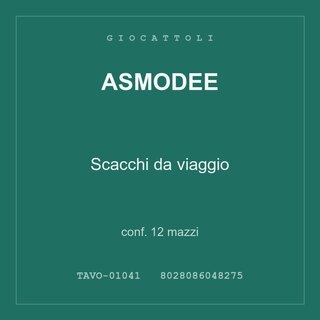 Asmodee Scacchi da viaggio — conf. 6 mazzi