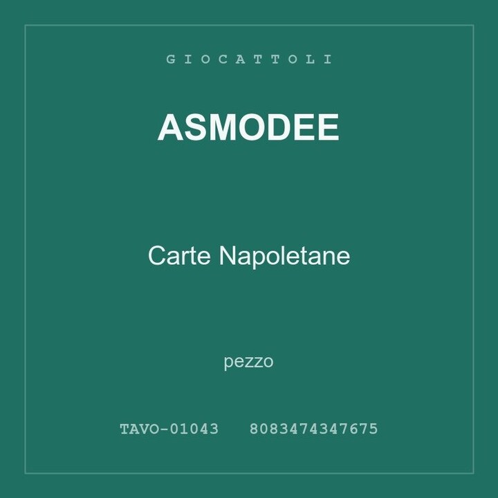 Asmodee Carte Napoletane — pezzo