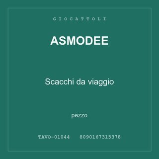 Asmodee Scacchi da viaggio — pezzo