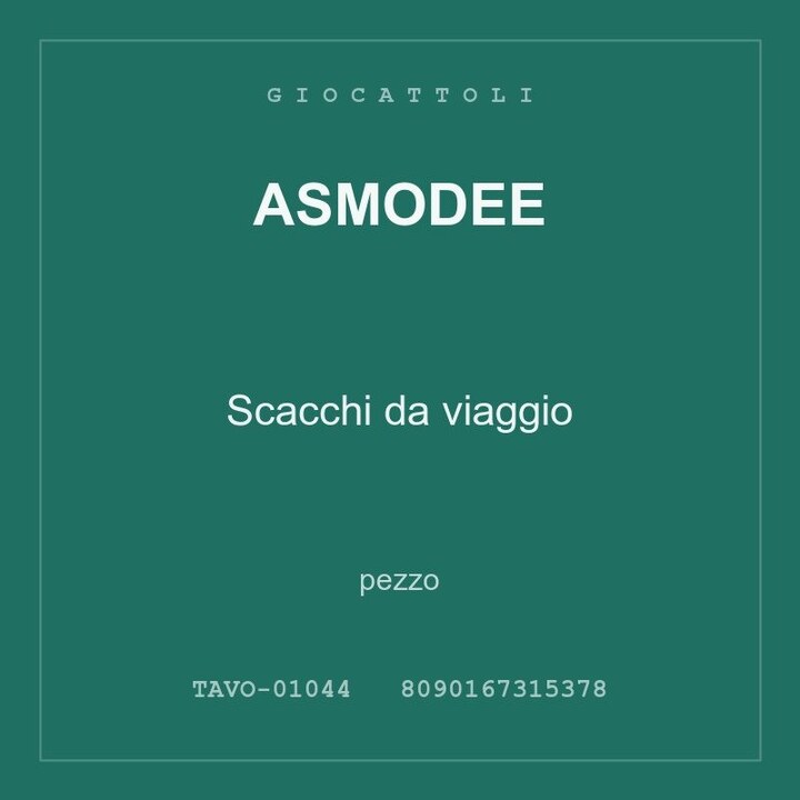 Asmodee Scacchi da viaggio — pezzo