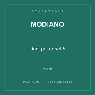 Modiano Dadi poker set 5 — pezzo