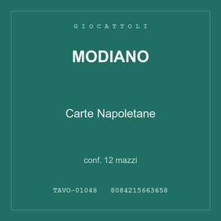 Modiano Carte Napoletane — conf. 12 mazzi