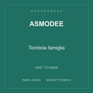 Asmodee Tombola famiglia — conf. 12 mazzi