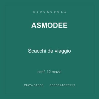 Asmodee Scacchi da viaggio — conf. 25 mazzi