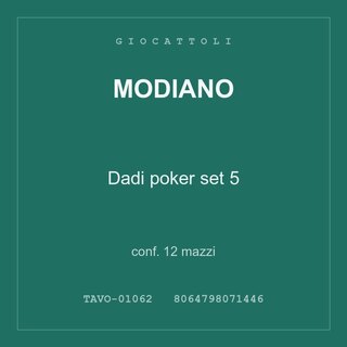 Modiano Dadi poker set 5 — conf. 6 mazzi