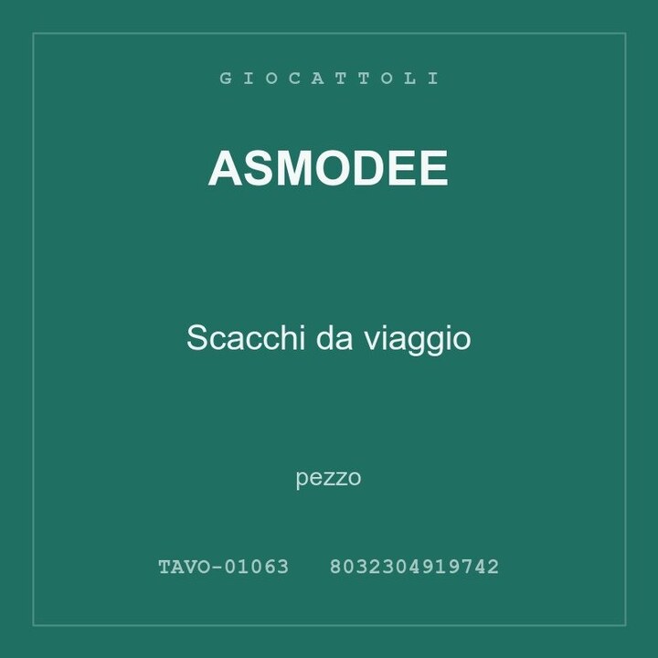 Asmodee Scacchi da viaggio — conf. 2 pz
