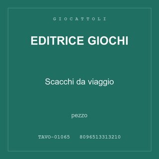 Editrice Giochi Scacchi da viaggio — pezzo
