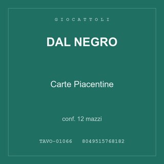 Dal Negro Carte Piacentine — conf. 6 mazzi