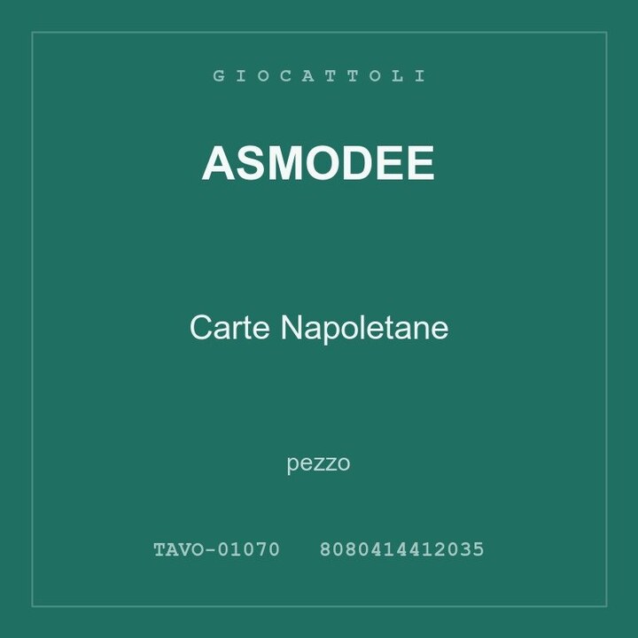 Asmodee Carte Napoletane — conf. 2 pz