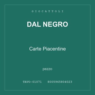 Dal Negro Carte Piacentine — conf. 2 pz