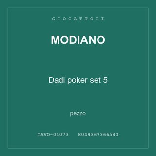 Modiano Dadi poker set 5 — conf. 2 pz