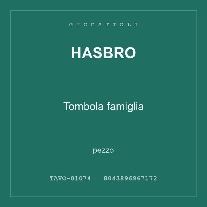 Hasbro Tombola famiglia — conf. 2 pz