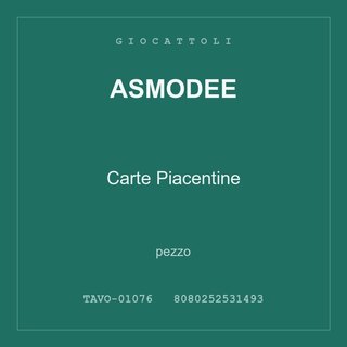 Asmodee Carte Piacentine — conf. 3 pz