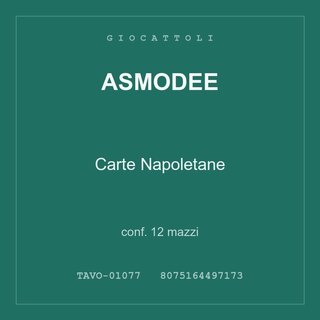 Asmodee Carte Napoletane — conf. 12 mazzi