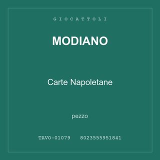 Modiano Carte Napoletane — pezzo