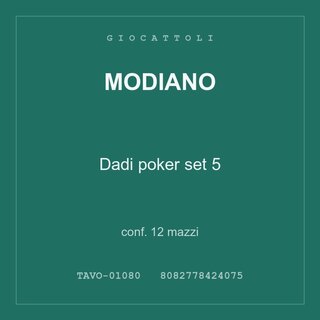Modiano Dadi poker set 5 — conf. 25 mazzi