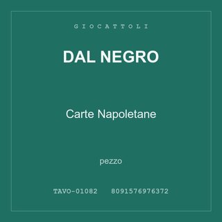 Dal Negro Carte Napoletane — conf. 2 pz