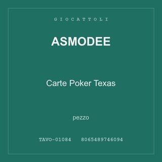 Asmodee Carte Poker Texas — conf. 2 pz