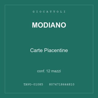 Modiano Carte Piacentine — conf. 25 mazzi