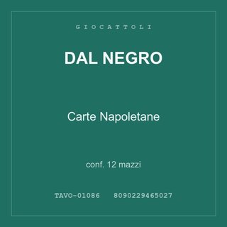 Dal Negro Carte Napoletane — conf. 6 mazzi