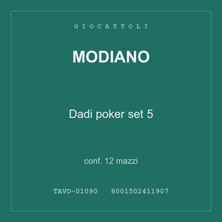 Modiano Dadi poker set 5 — conf. 35 mazzi