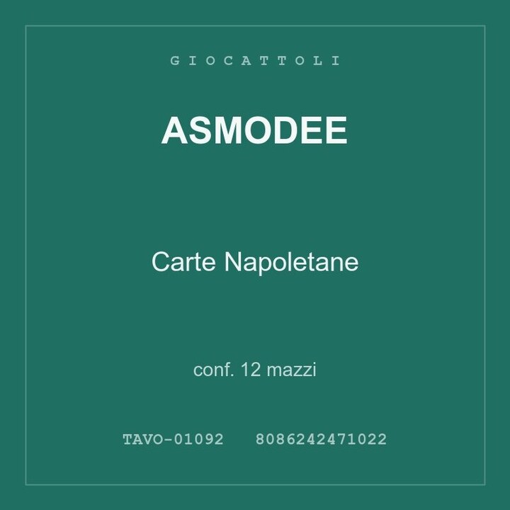 Asmodee Carte Napoletane — conf. 6 mazzi