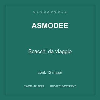 Asmodee Scacchi da viaggio — conf. 3 mazzi