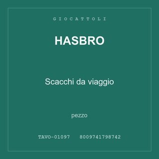 Hasbro Scacchi da viaggio — pezzo