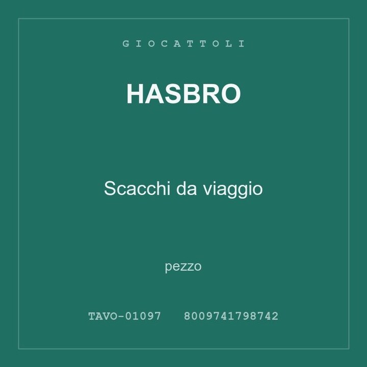Hasbro Scacchi da viaggio — pezzo