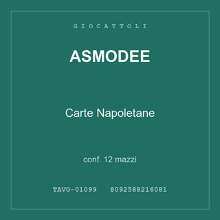 Asmodee Carte Napoletane — conf. 25 mazzi