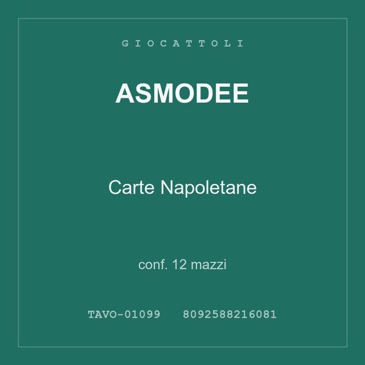 Asmodee Carte Napoletane — conf. 25 mazzi