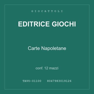 Editrice Giochi Carte Napoletane — conf. 6 mazzi