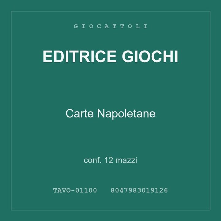 Editrice Giochi Carte Napoletane — conf. 6 mazzi