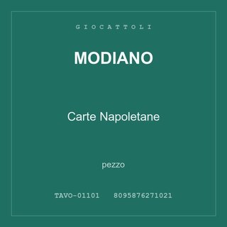 Modiano Carte Napoletane — conf. 3 pz