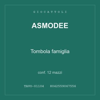 Asmodee Tombola famiglia — conf. 6 mazzi