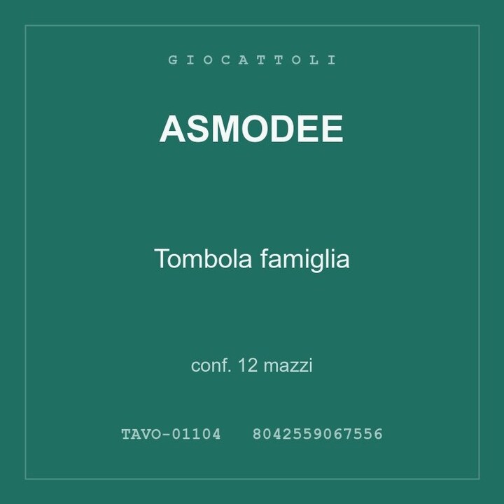 Asmodee Tombola famiglia — conf. 6 mazzi